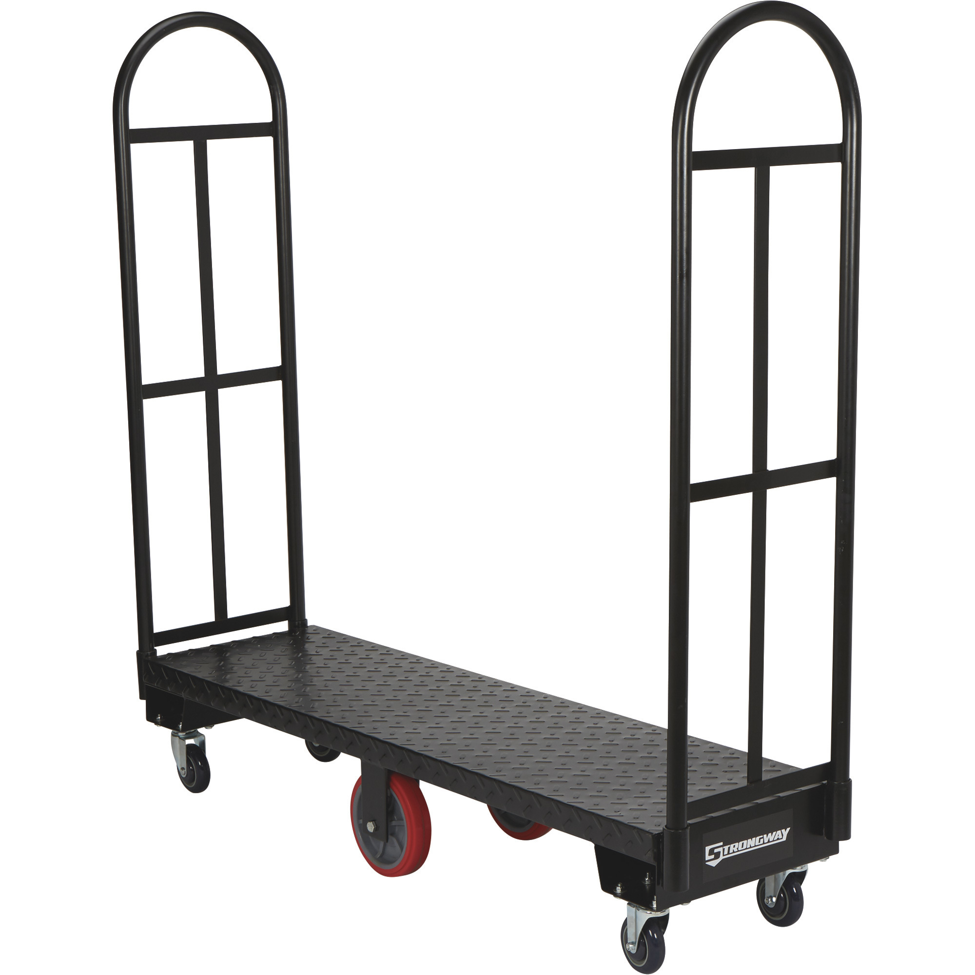 Strongway Steel U-Boat Narrow Aisle Platform Truck, 1980-Lb. Capacity